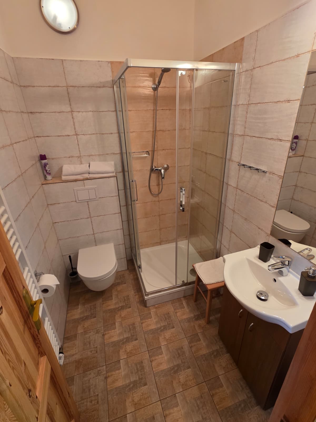Koupelna čtyřlůžkového apartmánu